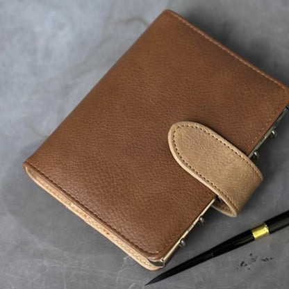 Sketchbook 24-Color Travel Set of Brown Leather Watercolor